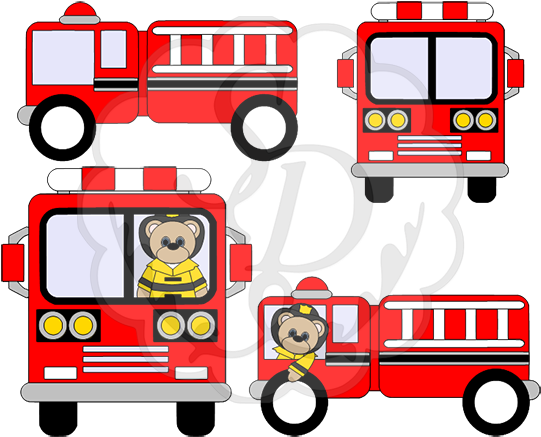Firefighter Trucks - Firefighter Trucks (600x479)