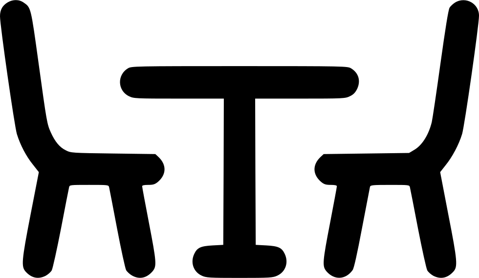 Dining Room Table Seats Outside Cafe Hotel Comments - Dinner Table Icon Png (980x568)