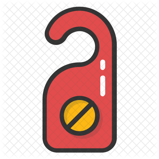 Door Hanger Tag Icon - Vector Graphics (512x512)