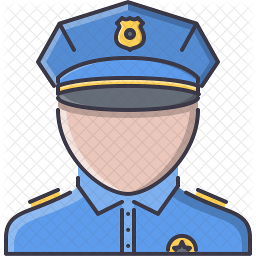 Policeman Icon - Cartoon (512x512)