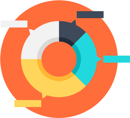 Pie, Chart Icon - Kota Bilgisayar Müş Ikmal Malzemeleri Ticaret Limited (512x512)