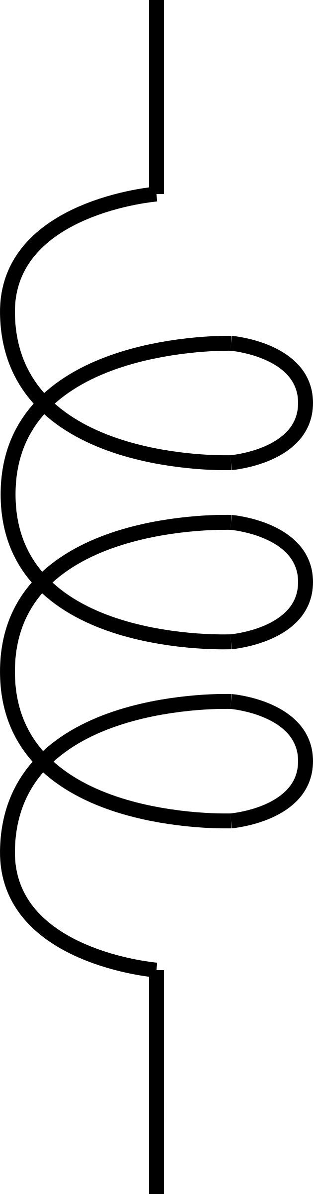 Clipart - Inductor Schematic - Schematic (630x2400)