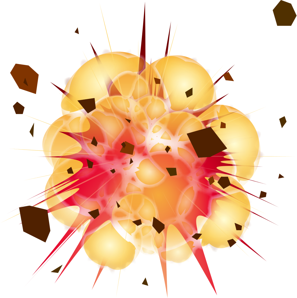 Explosions Clipart Icon - Explosion Clipart (1021x1024)