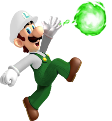 Fire Luigi - Fire Luigi (386x416)
