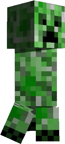 Minecraft Creeper Walking Gif (367x540)