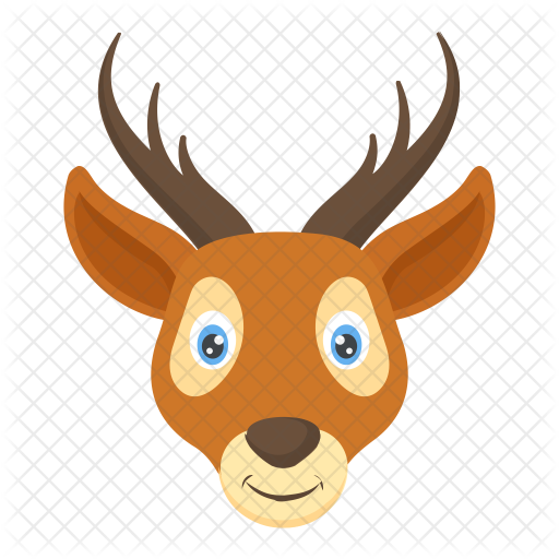 Reindeer Icon - Cartoon (512x512)