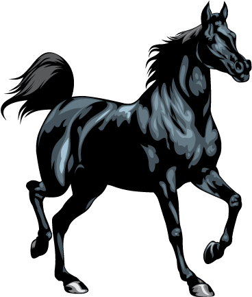 Vector Horse (374x433)