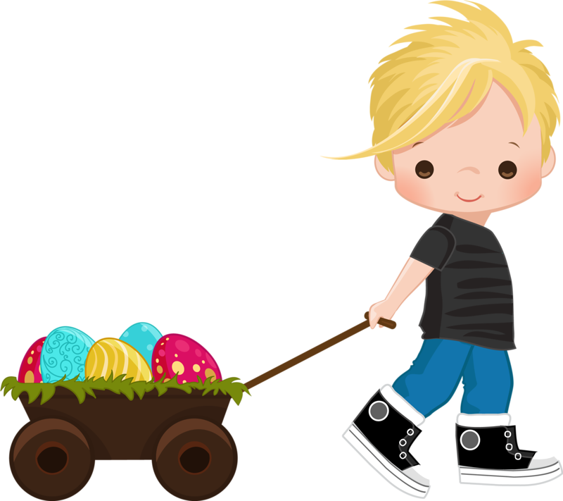 Easter Clipart Boy - Clip Art (800x711)