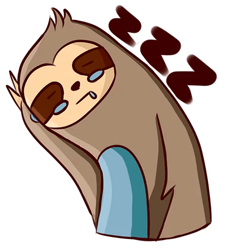 Ленивец Telegram Sticker - Sloth (512x512)
