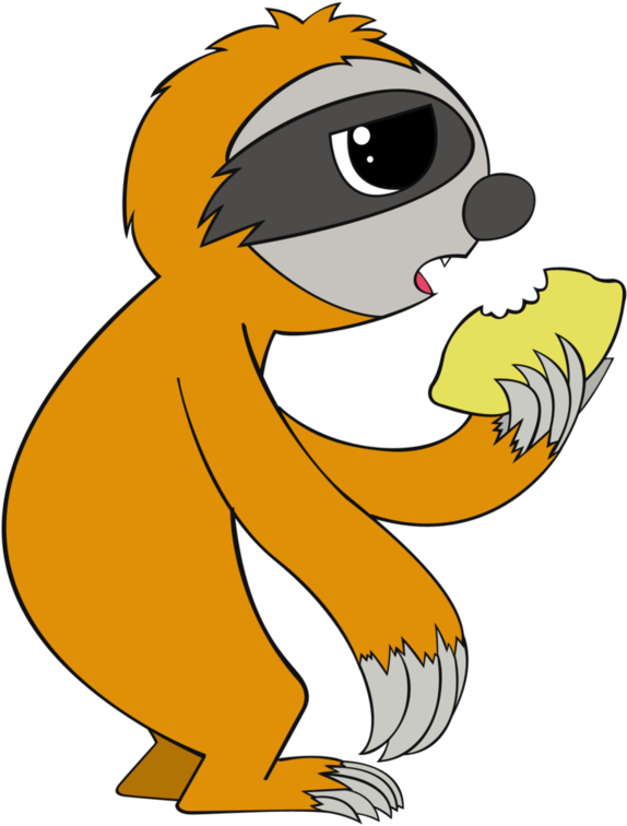 Lemon Sloth By Videogamehunter - Cartoon (762x1048)