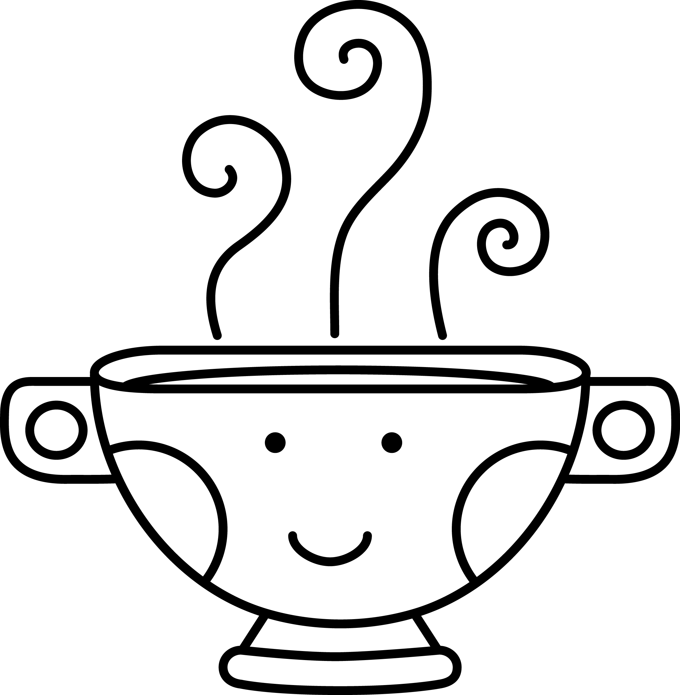Cup - Line Art (2256x2308)