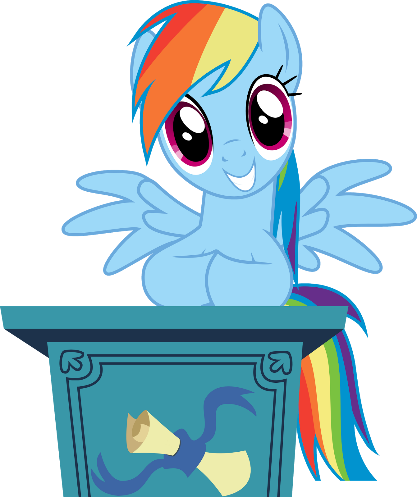 Mane Six Speeches - Cartoon (1342x1600)