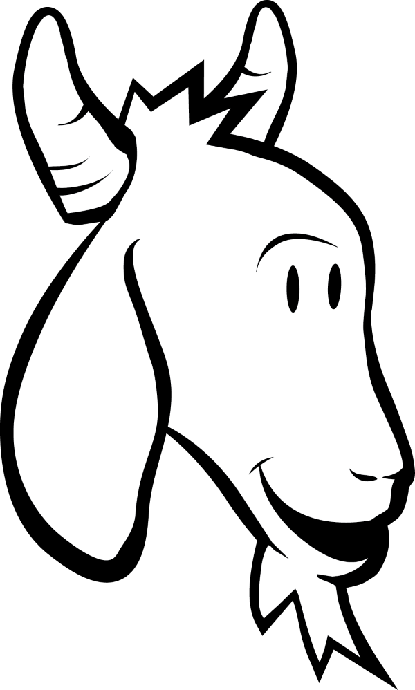 Chuckling Goat Face - Chuckling Goat (600x998)