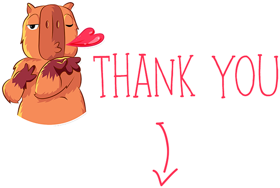 Thank You - Teddy Bear (1400x552)