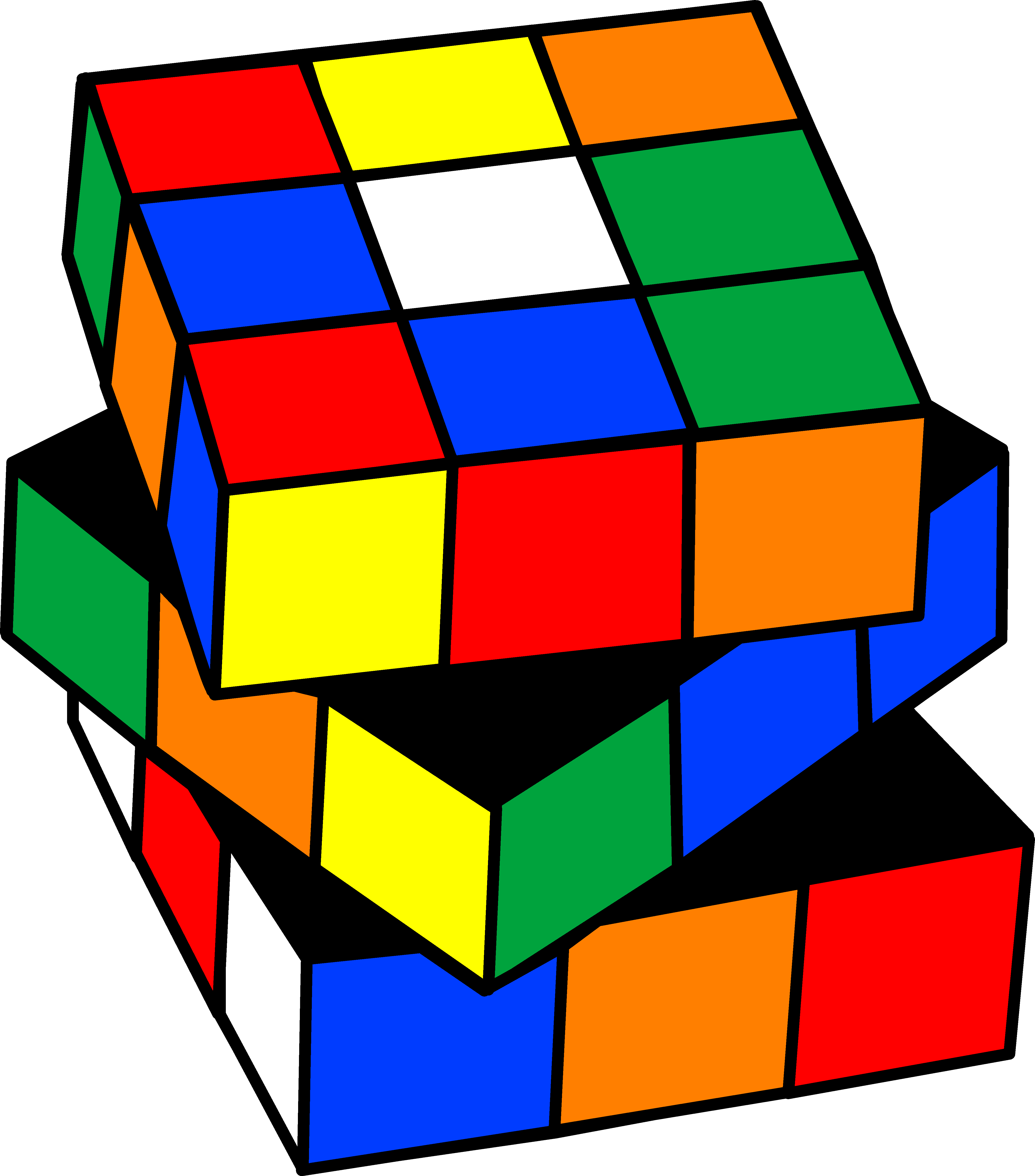 Toy Clipart - Rubik's Cube (4753x5401)