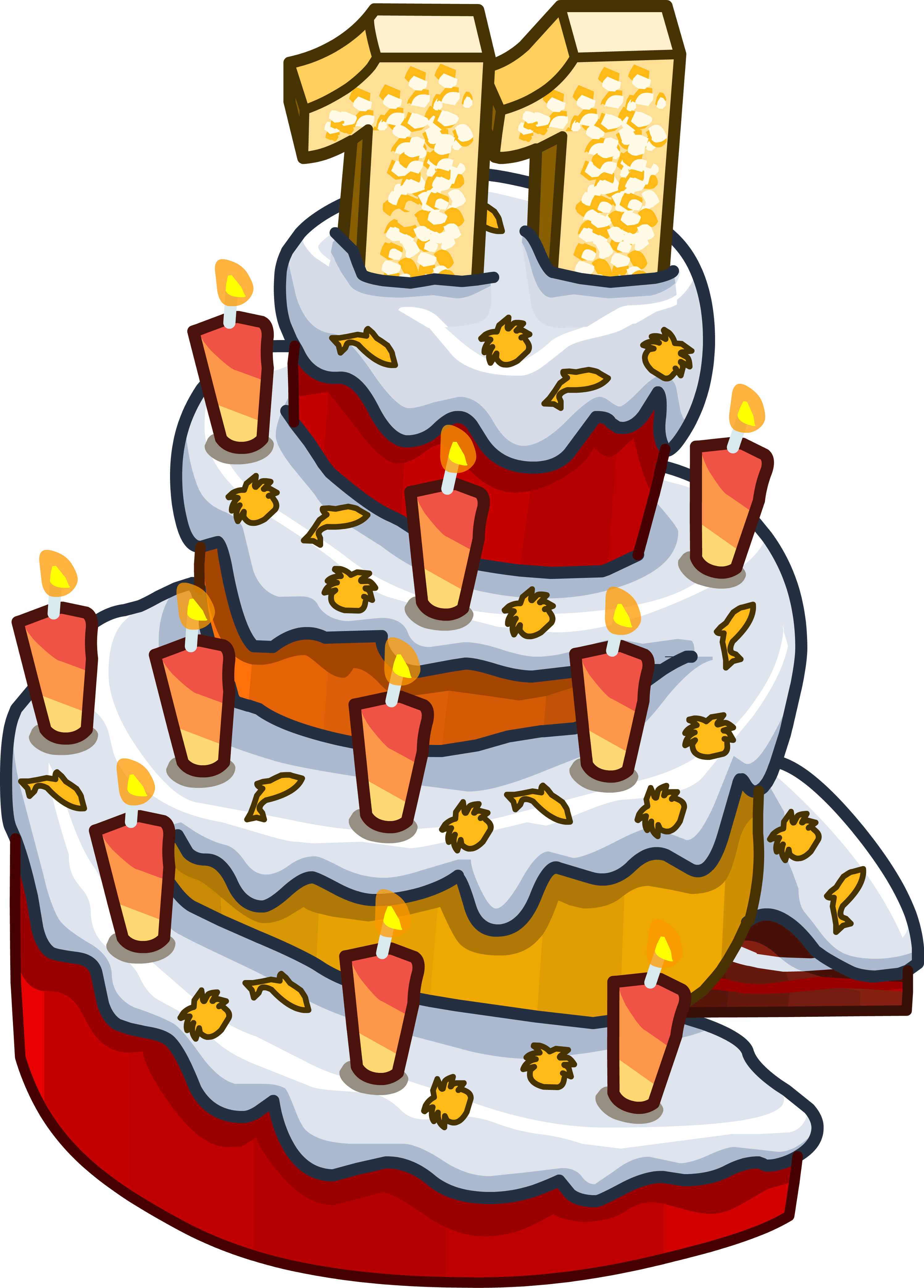 11th Anniversary Party Cake - Cake Decorating (2994x4174)