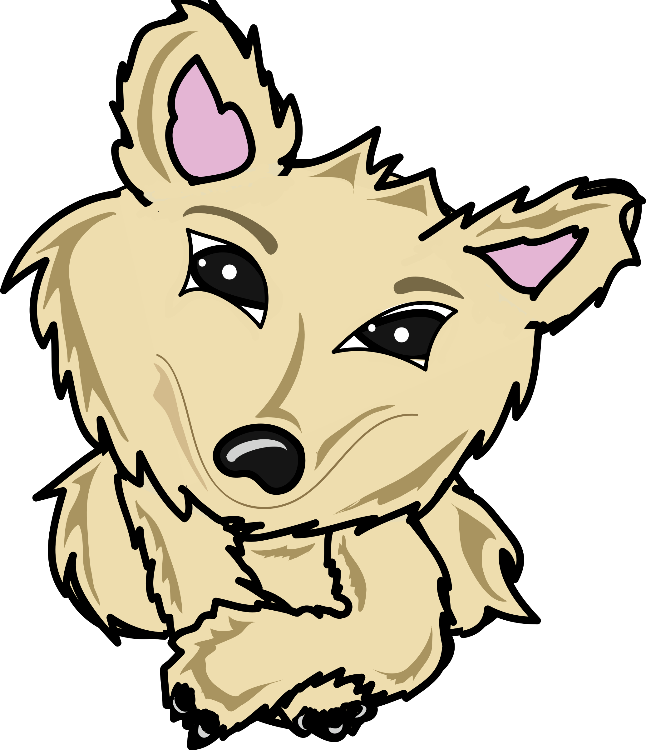 Foxy - Clip Art (2069x2400)