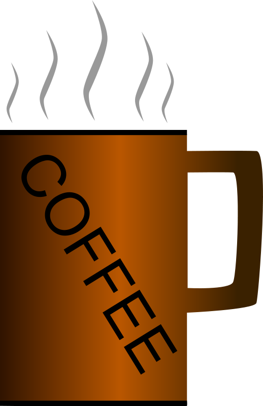 Coffeemug Clip Art - แก้ว กาแฟ สี น้ำตาล กราฟฟิก (518x800)