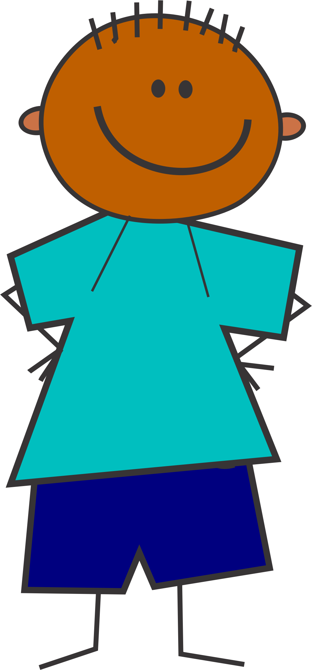 Boy 1 - Cartoon Boy Vhappy (1063x2280)