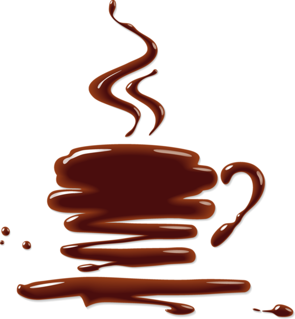 Splash Coffee Cups - Creative Coffee Icon (600x650)