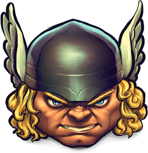 Face Clipart Thor - Thor Emoticon (512x512)