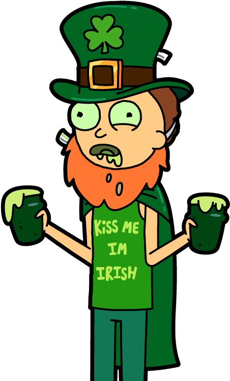 St Patrick Morty - Cartoon (486x761)