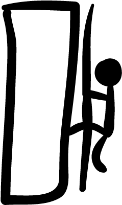 Climbing Mountain Hand Drawn Climber Vector - Climbing (400x400)