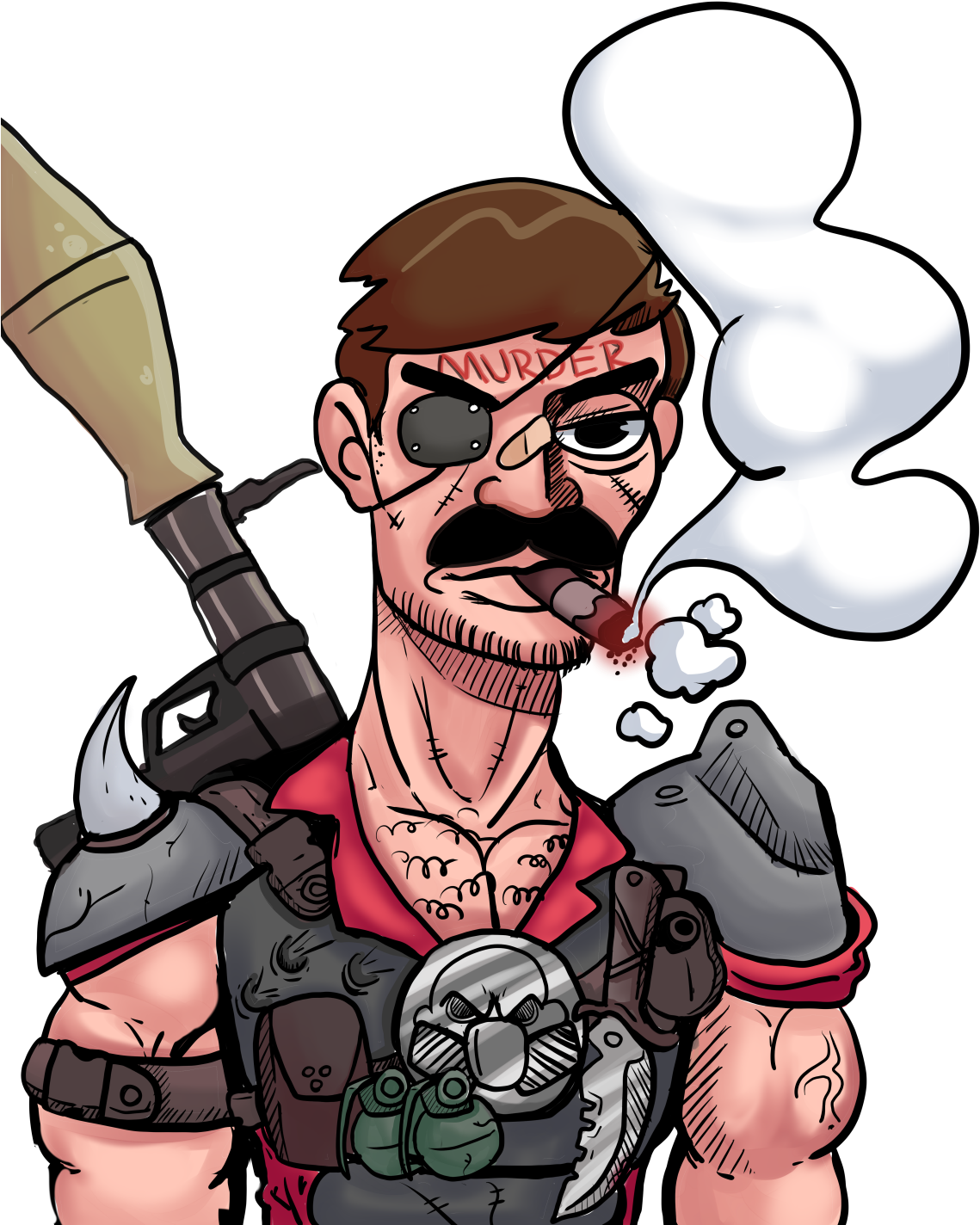 Another Fallout 2 Commission - Cartoon (1152x1440)
