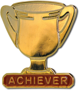 Gold Trophy Badge - Emblem (572x541)