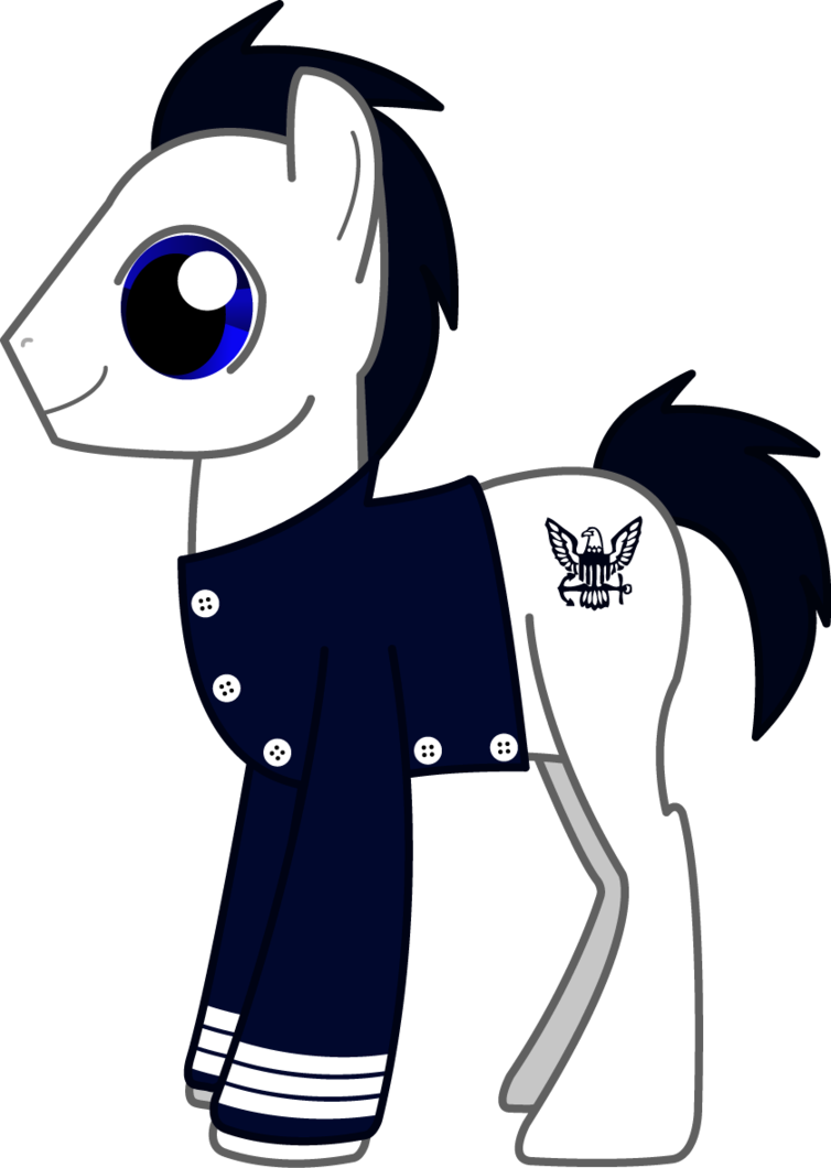 Navy Brony By Shadowfoxgraphics - Cartoon (754x1060)