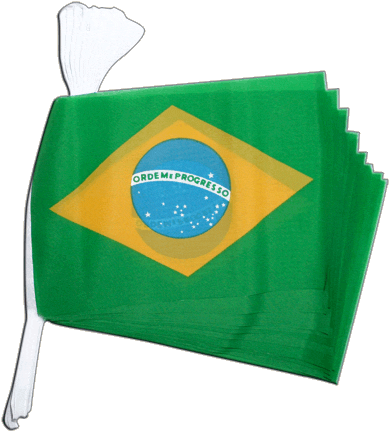 Brazil Bunting Flags - Brazil (400x439)