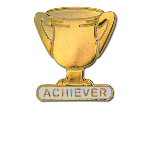 Gold Trophy Badge - Trophy (572x541)