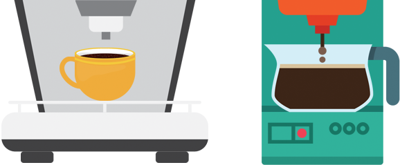 Coffee Makers - Single-serve Coffee Container (578x239)