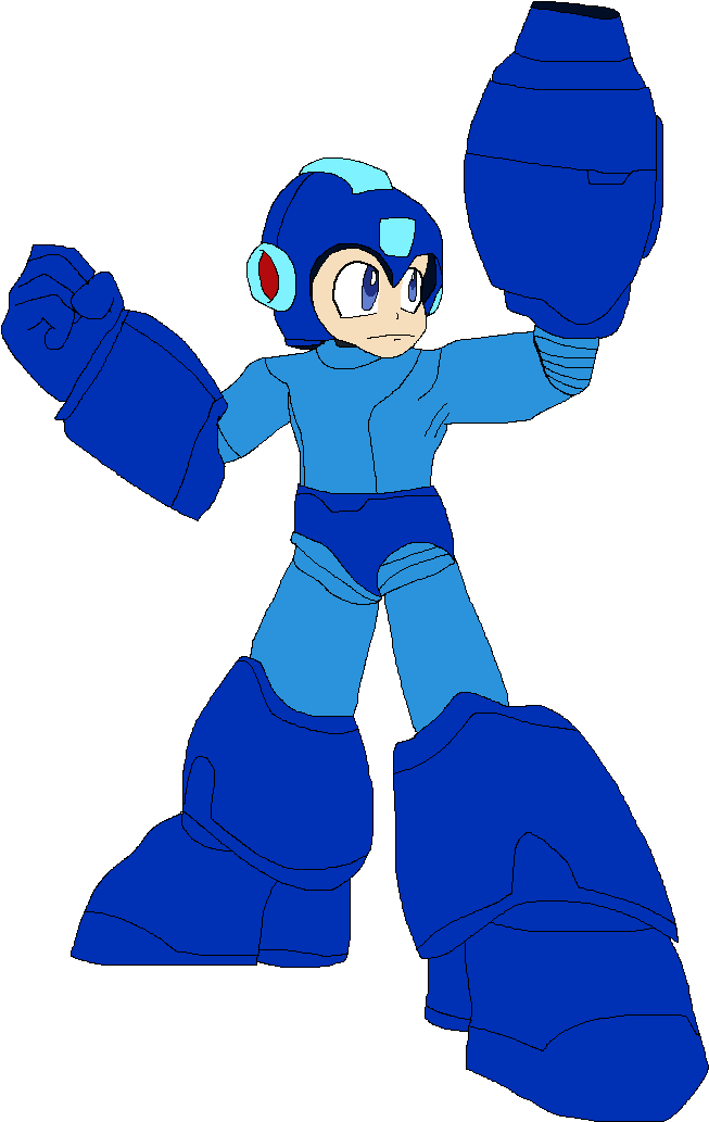 Mega Man Artwork Ssbage - Cartoon (659x1038)