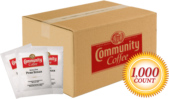 Sugar Bulk Packets 1000 Packets - Community Coffee Sugar Pack (600x400)
