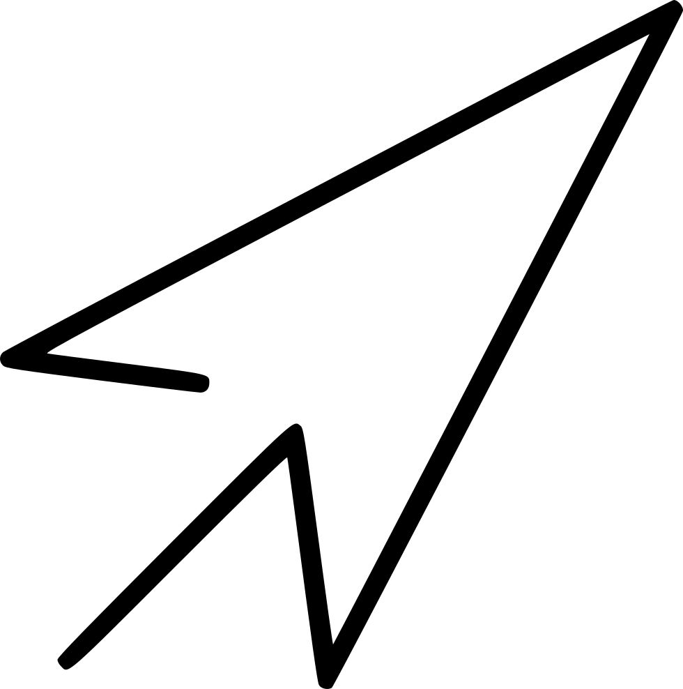 Cursor Pointer Comments - Line Art (980x988)