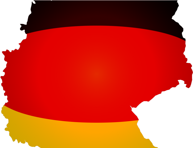 Map Clipart Germany - Germany Map With Flag (640x480)