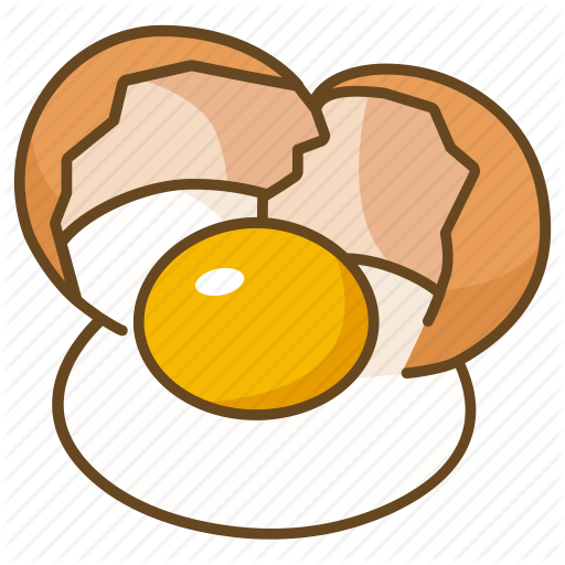 Fried Egg Clipart Egg Crack - 雞蛋 卡通 (512x512)
