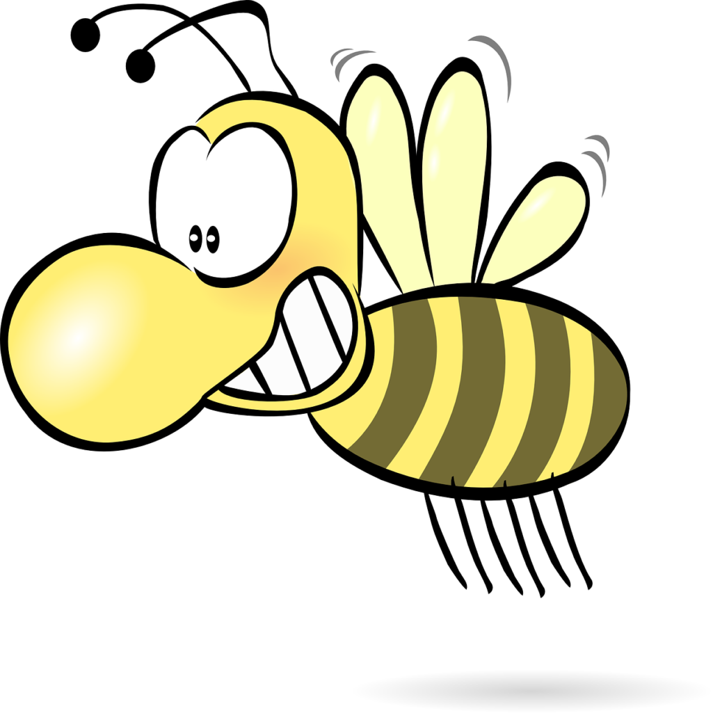 Facts About Bugs - Cartoon Bee (1025x1025)