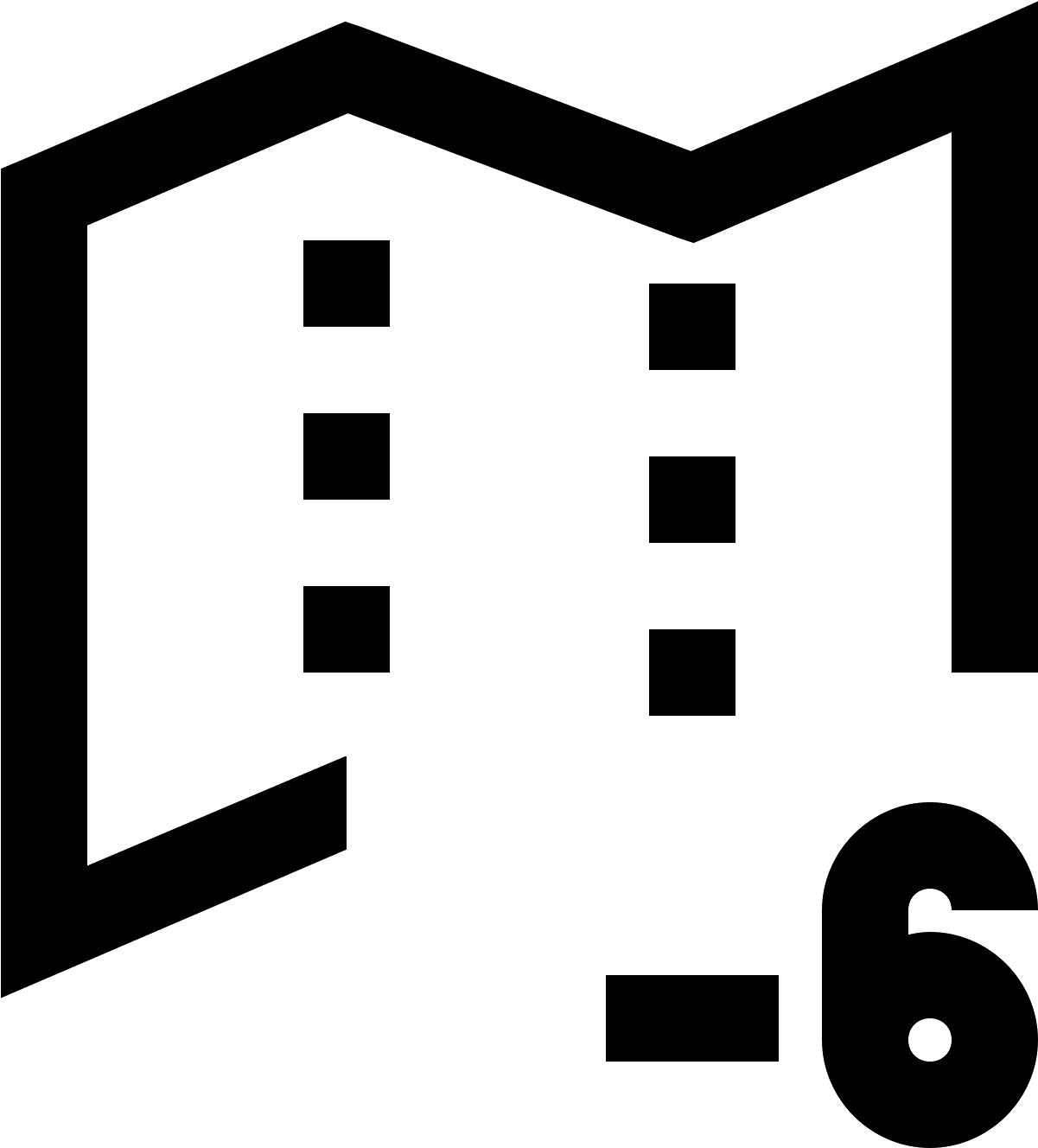 A Rectangle With Zigzag Lines On The Top And Bottom - Icon (1600x1600)