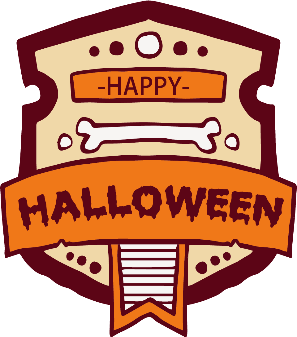 卡通手绘万圣节标签 - Harry Sticker ウォールステッカー 貼ってはがせる 転写式 トリックオアトリート (trick-or-trat) (1086x1086)