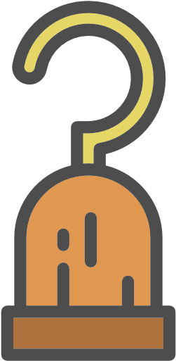Pirate Hook Png - Cartoon Hook Hand (512x512)