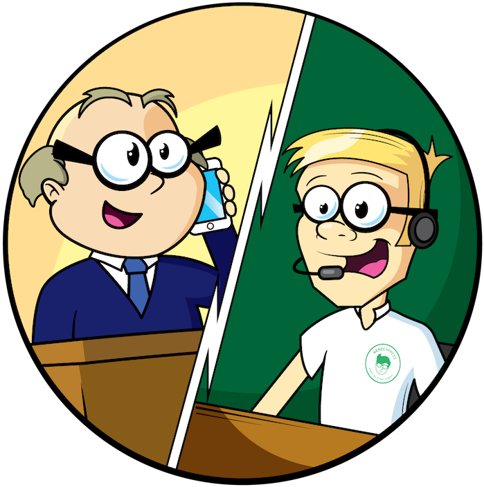 By Phone - Cartoon (767x746)
