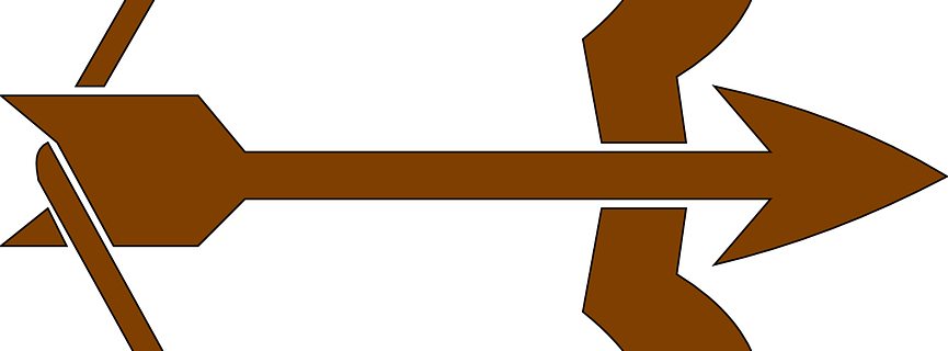 Bow And Arrow Png (865x320)
