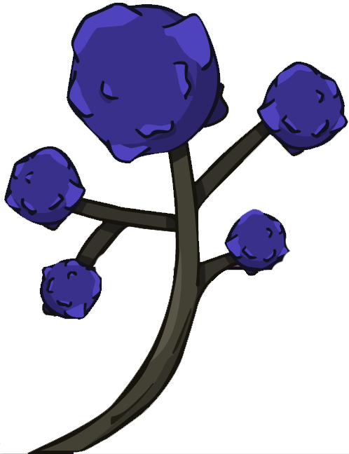 Purple Tree Large - Purple (498x648)