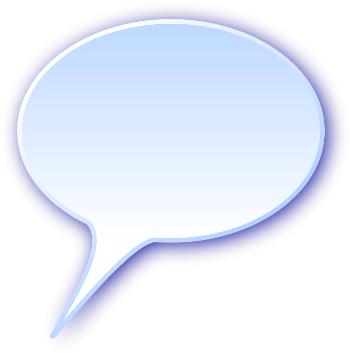 3d Rounded Speech Bubble - Word Bubbles Clip Art (800x800)