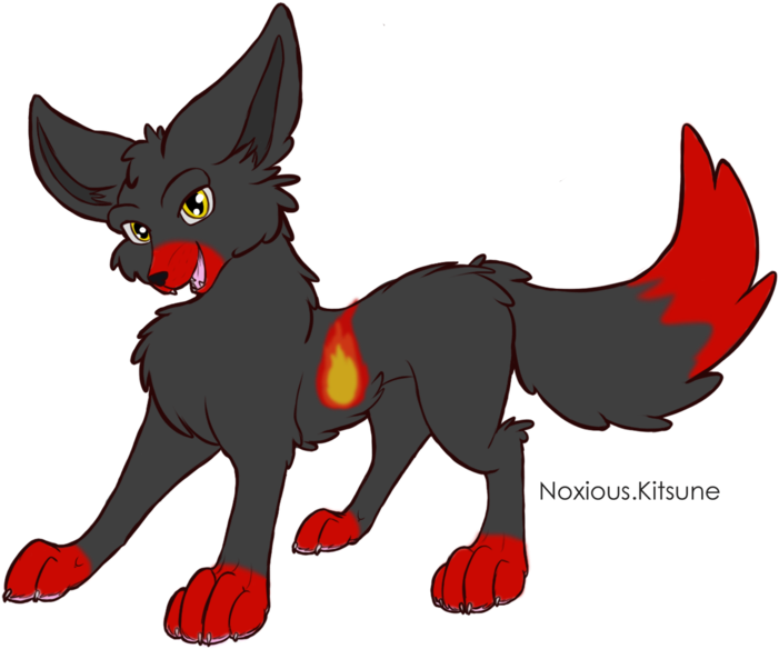 Flame By Noxious-kitsune - Cartoon (1032x774)