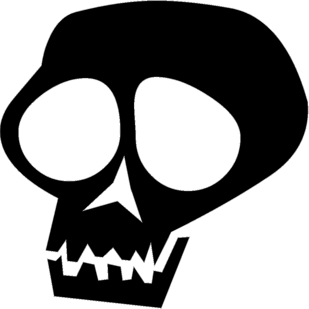 Skull Cartoon - Catoon Skull (1000x1000)