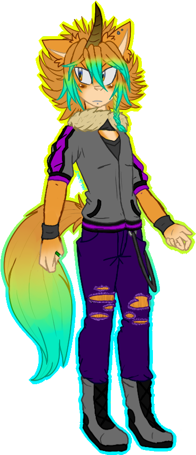 Skye Teh Unicorn - Cartoon (559x927)