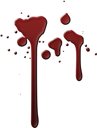 Blood Splatter - Blood Drip (380x500)